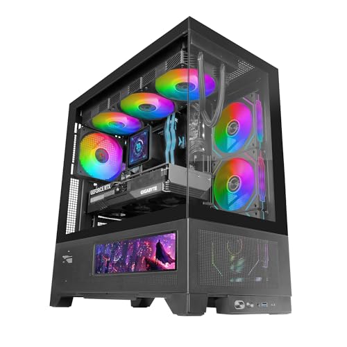 Caja de ordenador Mars Gaming MC-LCDX para solucionar el calor con panel inferior Mesh