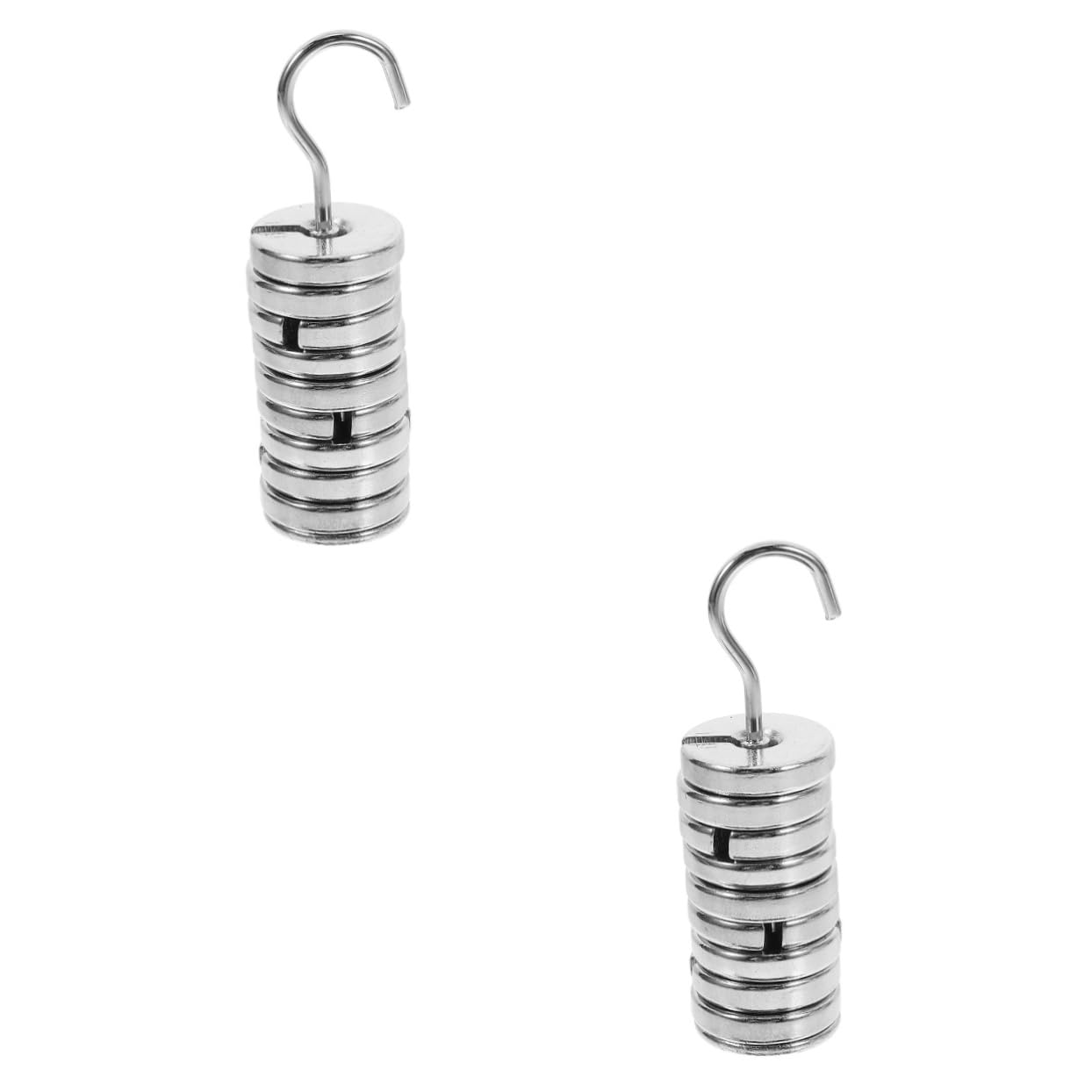 ULTECHNOVO 2sets Laboratory Slotted Mass Weights with Hanger Total Includes Weights and Hook for Precise Calibration Labs and Studios
