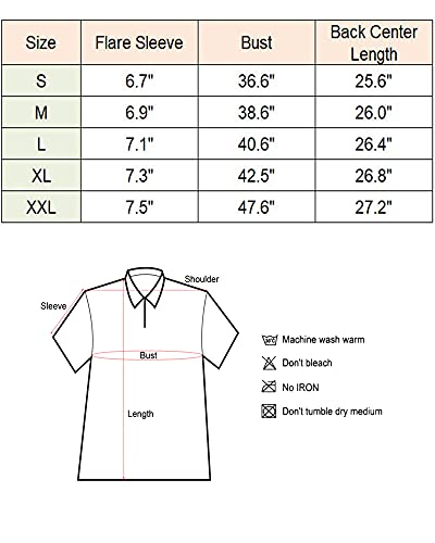 Hibluco Women's Summer Tops Short Sleeve Round Neck Floral Print Shirt Tunic Blouse A-Red #TOP3