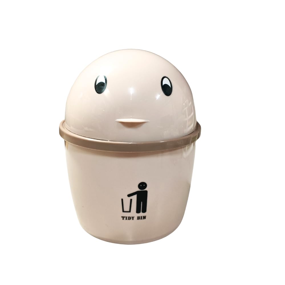 Titox Mini Trash Can - Swing Lid Desktop Bin -1