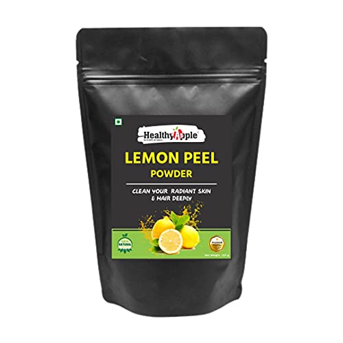 Healthy Apple Lemon Peel Powder 227g | Half Pound | 100% Pure | Natural Vitamin C for Skin | Packaging Design May Vary