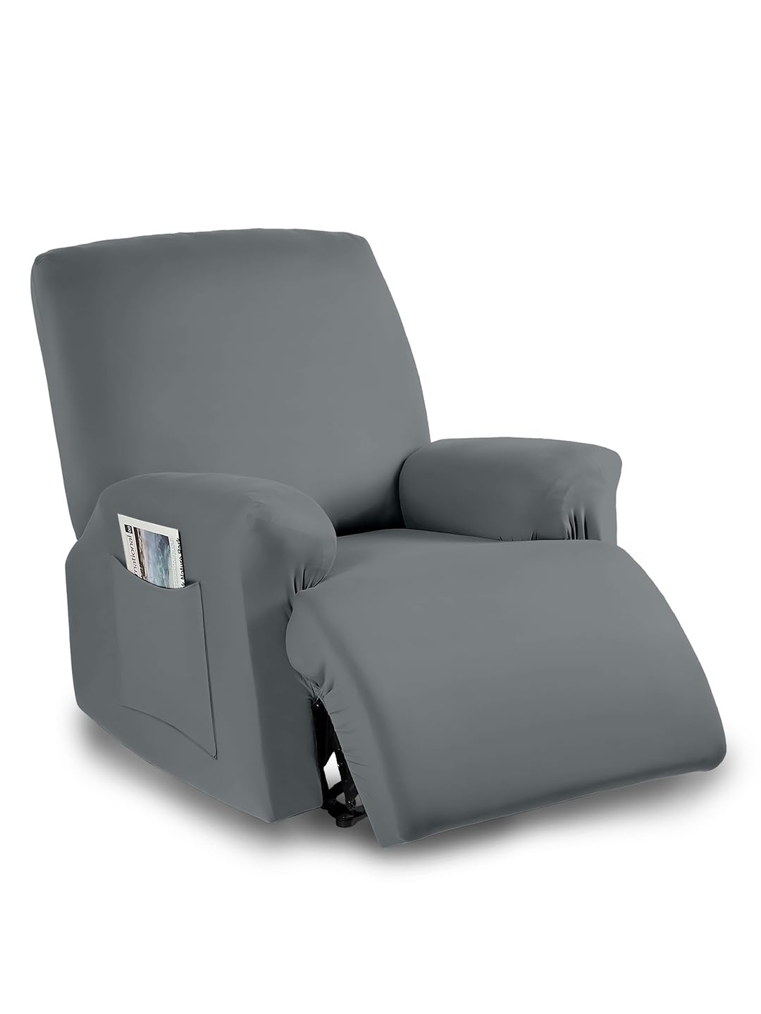 Cortina Super Stretch Printed Recliner Cover Recliner Couch Covers Recliner Chair Cover Form Fitted Non Slip Reclining Slipcovers for Standard Large Recliner, Soft Thick, Light Grey (B0CVB8WB24) Amazon Price History, Amazon Price Tracker