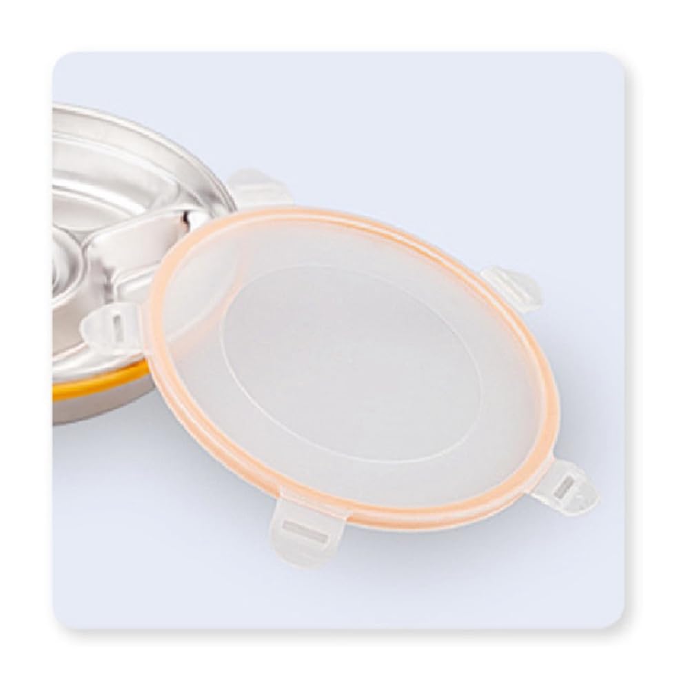Vassoio Portavivande Con Coperchio E 9 Scomparti, 29x21,5x5,8 Cm, Contenitore Per Snack, Frutta E Condimenti, Ideale Per Picnic E Buffet
