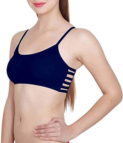 Image of Manpasand Girls Cotton Lightly Padded, With Removable Pads Non-Wired Bralette Bra