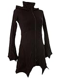 Ohne Taschen Vishes – Alternative Bekleidung – warme Elfen Zipfeljacke/Kurzmantel mit Zipfelkapuze