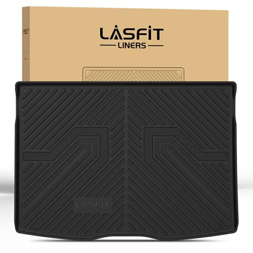 Image of LASFIT Cargo Mat for Jeep Renegade 2015-2023 | All Weather, TPE, Custom Fit Accessories, Trunk Mat, Cargo Liner, Black