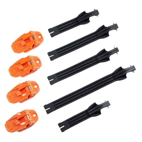 Kit boucle bracelet O'Neal Rider Pro orange noir pour reparation botte moto