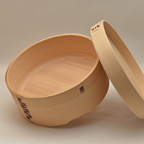 Amazon｜栗久：ご飯ふっくら水分調節 おひつ5合浅型脚付き｜おひつ