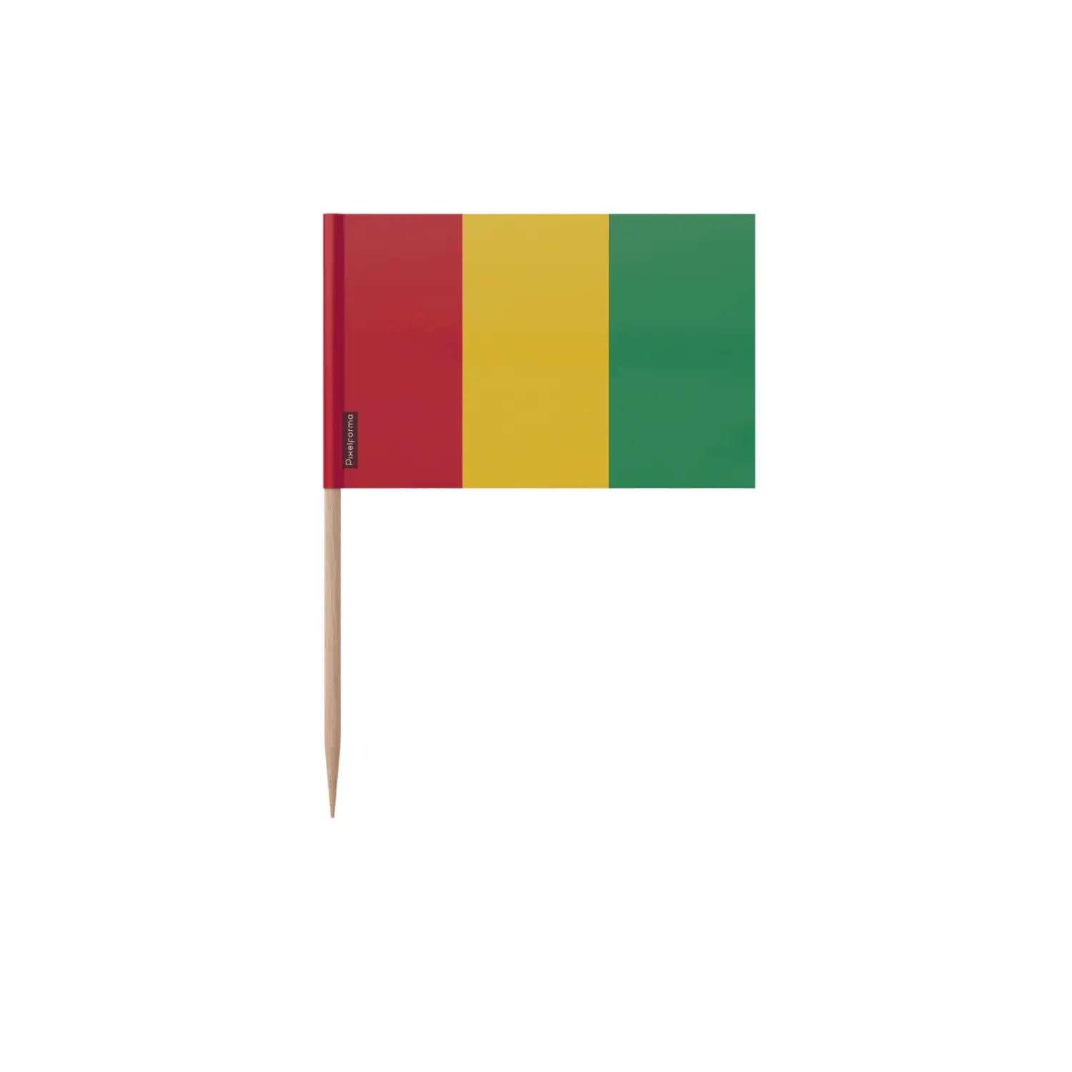 Cure-Dents Drapeau Guinée de 10cm pour Sublimer vos Buffets Africains