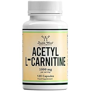 DW Acetyl L-Carnitine Capsules | 120 High Strength L Carnitine Supplements – 1000mg per Serving | Non-GMO & Gluten Free | Manufactured in The UK