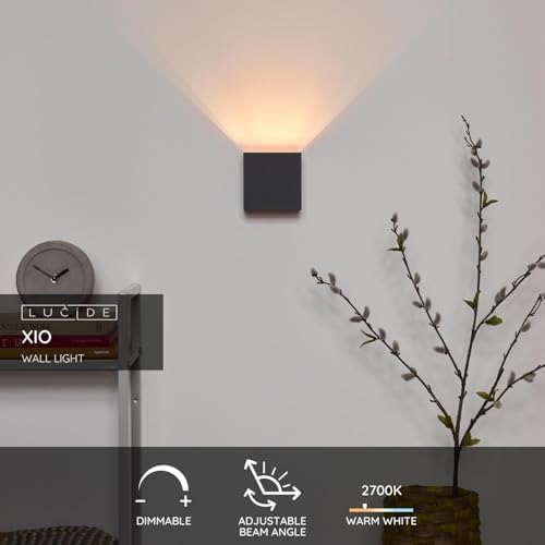 LUCIDE XIO, Wall Light, LED Dim., G9-1x4W 2700K, Adjustable Beam Angle, Grey - Image 3