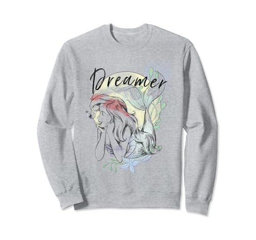 Sweat Ariel Disney pour femme style croquis vintage en coton confortable
