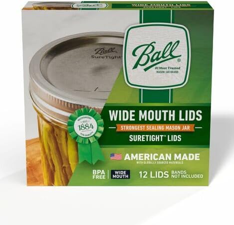 Unleash Your Creativity: A Review of Ball Wide Mouth Mason Jar Lids (12-Count Pack)