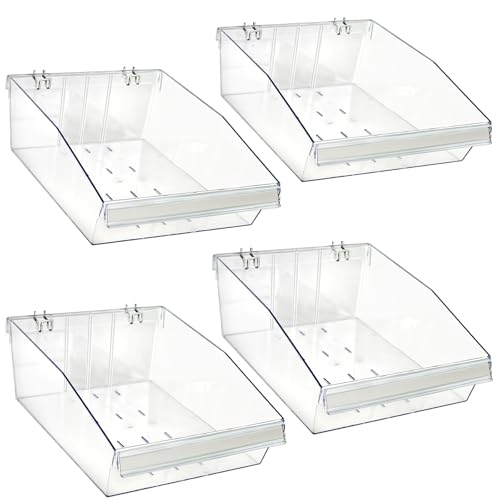 Azar Displays 556134 Divider Bin, 12"" x 14"" Pack of 4