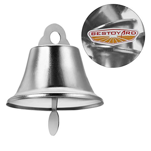 Bestoyard 24Pcs 1.8Inches Silver Bell Jingle Bells Christms Tree Ornaments Christmas Tree Hanging Decoration Pendants For Holiday Party Decor Craft Making #TOP7