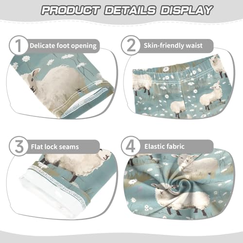 Girls' Leggings Cute Sheep Kids Yoga Tights Pants 1 Pack 208527133
