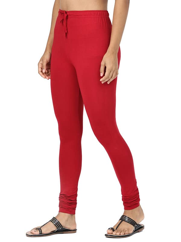 Image of Robinbosky Cotton Churidhar Leggings for Women - Stylish, Stretchable & Flattering Fit for All-Day Comfort