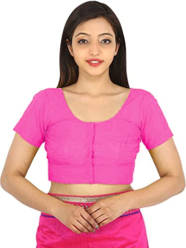 Image of Namita Women's Rubia Cotton Solid Half Sleeve Blouse