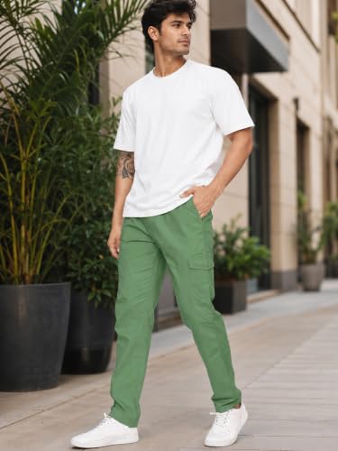 Image of Big Button Mens Regular Fit Casual Cotton Cargo Pant