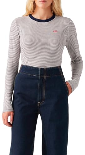 Levi's Essential Hm Ls Tee Turmeric Stripe Navy