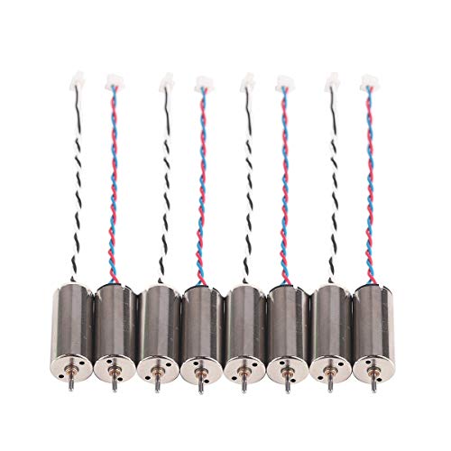 8Pcs 8520 Motor 8.5X20Mm 15000Kv Brushed Motors 4Cw 4Ccw Coreless Motor With Jst-1.25 Connector For D Ji Ryze Tello 720P Camera Wifi Fpv Rc Quadcopter M80S E013 Plus Tiny 8X Frame Kit Etc #TOP5