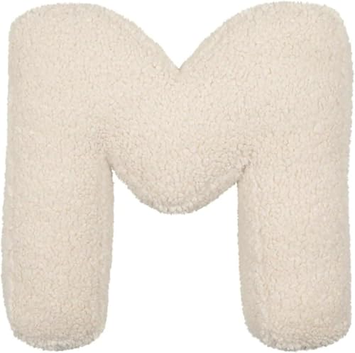 BLLMTEAR Almohada con Letra Inglesa - Cojín Decorativo de Peluche en Inglesa Forma 38x30cm, Suave - Ideal for Sofá, Dormitorio, Salón (Accesorios de Juego de Letras y Palabras)(M1)