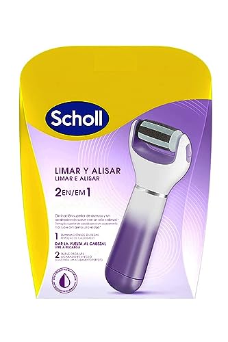 Scholl Lima Electrónica Velvet Smooth para Pies Secos con Cabezal Exfoliante - Color Rosa