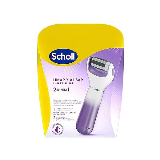Scholl Velvet Smooth Diamond Crystals - Lima electrónica de uñas, color rosa