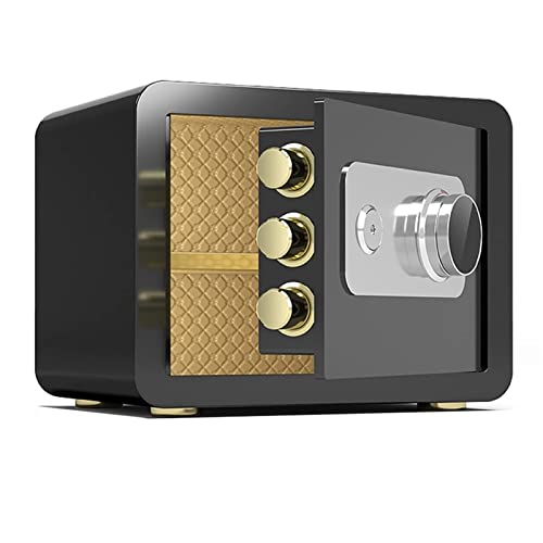 Coffre-fort en acier RLKHXBS 25 cm avec serrure mécanique marron pour maison