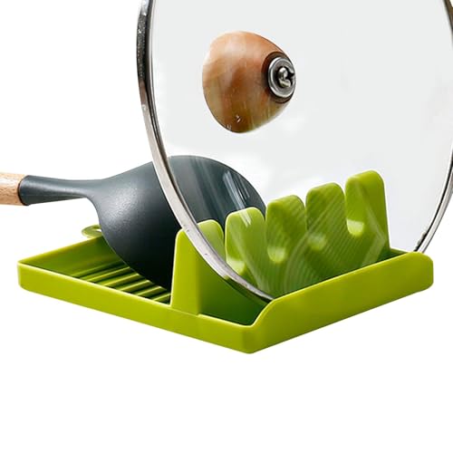 Support De Couvercle, Repose-cuillère – Support À Ustensiles Résistant À La Chaleur, Organisateur De Comptoir De Cuisine, Plateau De Rangement Pour...