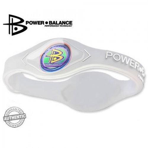 Power Balance (Clear/White Lettering) size: XS Techology Bracelet by PB Swiss