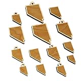 CHARMING MINI WOOD SHAPE (7 pieces) – Our unfinished mini wood craft shapes are precision laser cut out of beautiful maple wood, creating that wonderful sought-after rustic burned look. DIY FINISHING TIPS – You can leave as is, sand to remove burn ma...