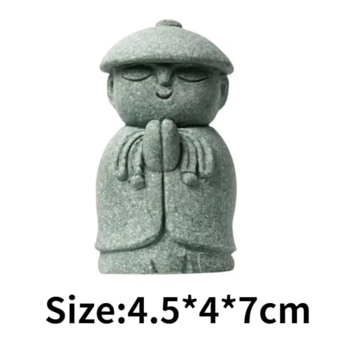 Statue Bouddha miniature durable et résistante aux intempéries pour déco extérieure