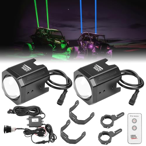 KEMIMOTO 70mm Whipless LED Whip Lights Larger Brighter w/ 1.5''-2...