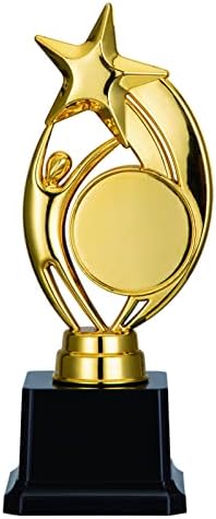 EastVita Gold Award Trophies Star-Shaped Trophy Cup with DIY Stickers Student Competition Award Party Accessory