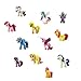 Smileh Unicornio Cake Topper Figuras Unicornio Figuras Decoración Para Tarta Pony Mini Figuras Set 12 Piezas