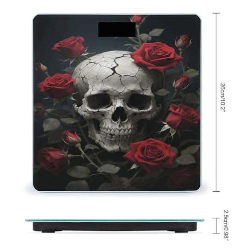 Báscula digital de baño con pantalla LCD y vidrio templado miniatura 2