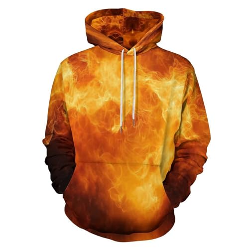 Sweat à capuche flammes 3D : le pull chaud et stylé pour ne plus choisir entre confort et mode