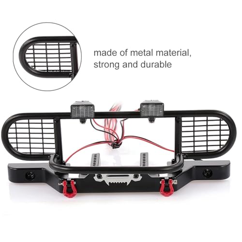Luces Traxxas TRX-4 parachoques metal para evitar roturas 3