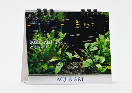 2026年 AQUA ART 熱帯魚卓上カレンダー(月めくり・リング) ([カレンダー])