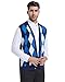 Beotyshow Mens Argyle Sweater Vests Classic Button Down Plaid Casual Sweaters Navy Blue