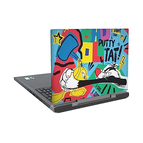Autocollant vinyle Tweety Sylvester pour Dell Inspiron 15 7000 P65F