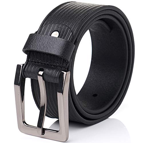 Hammer Anvil Mens Belt Full Grain Leather 38 MM Casual Jean Belt BLK 36