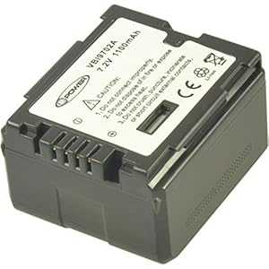 2-Power 1100mAh Li-Ion (7,2V) Camcorder Ersetzt Akku für VW-VBG130