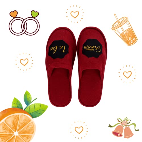 Image of Groom To Be Soft Home Slippers for Gifting and Photoshoot for winter and summer