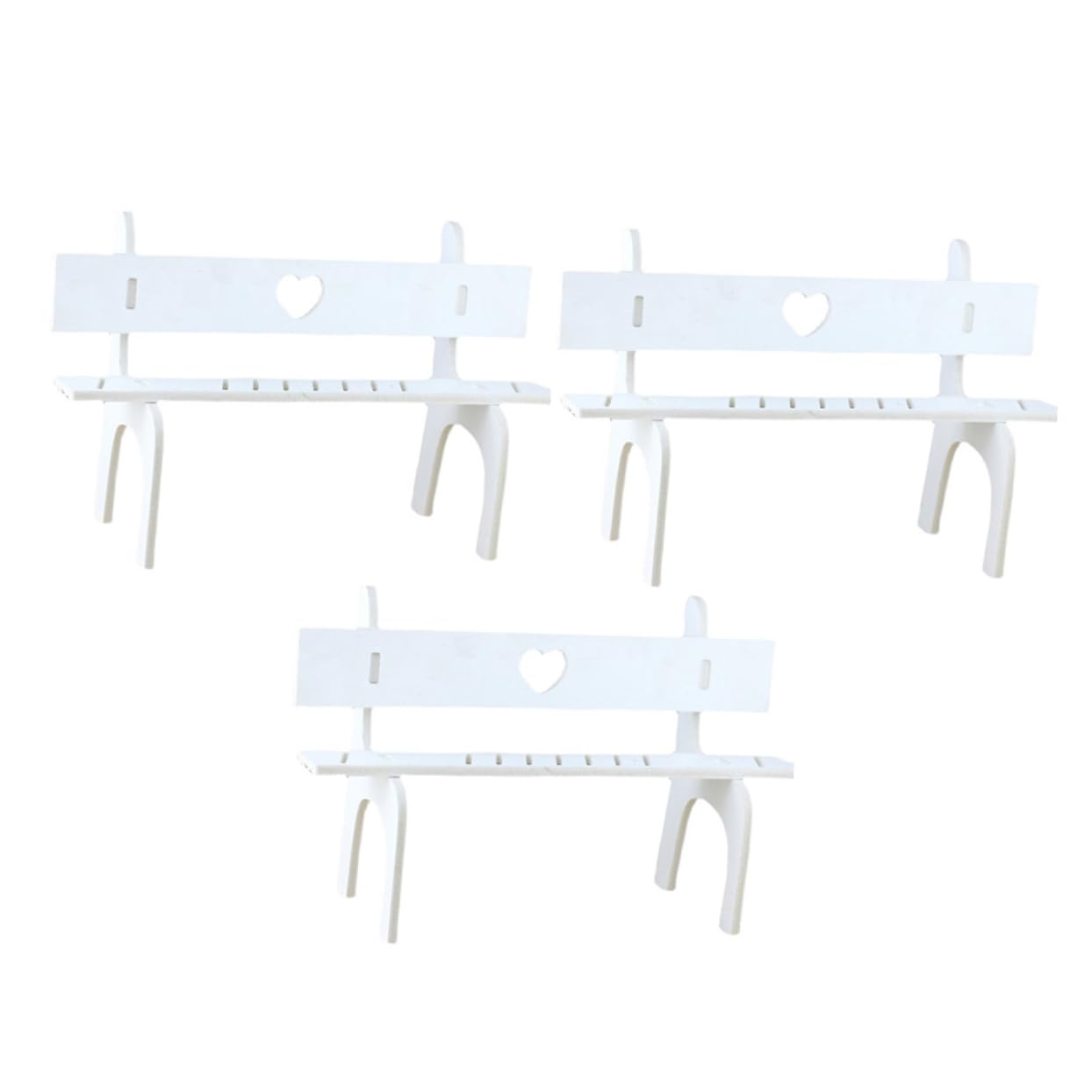 QUMIIRITY Outdoor Doll Chair 3pcs DIY Doll Stools Miniature Stool Set for Photo Props