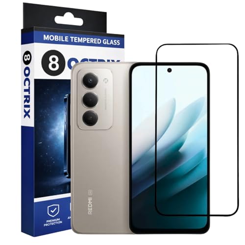 Image of Premium Tempered Glass Screen Protector Compatible for Redmi 15 with Edge to Edge Coverage - Case Friendly, Anti-Scratch & Bubble-Free Installation Kit (Pack Of 1)