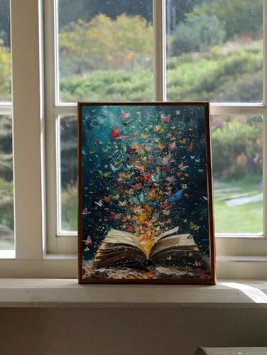 Art mural papillon explosion pour sublimer un coin lecture calme - 3