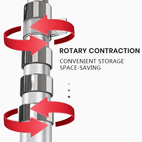 Miniatura 4 de Kit de asta de bandera telescópica de 30 pies, de aluminio de calibre 16 resistente para exteriores con bandera de Estados Unidos de 3 x 5, para uso