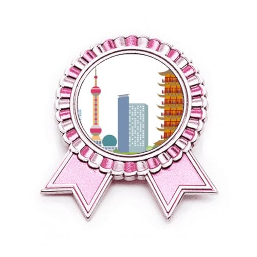 Broche tour de télévision de la Chine rose pour sublimer vos vestes